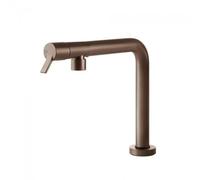 Gessi SU&GIU Sottofinestra Copper Brushed PVD - 60071#708 Mitigeur Évier | Bec rabattable, finition cuivre brossé, installation sous plan