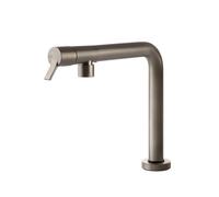 Gessi SU&GIU Sottofinestra Finox Brushed Nickel - 60071#149 Mitigeur Évier | Nickel brossé Finox, Bec rabattable sous fenêtre, Hauteur réduite sous fenêtre