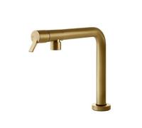 Gessi SU&GIU Sottofinestra Gold Brushed PVD - 60071#716 Mitigeur Ãvier | Or brossÃ© PVD, Bec rabattable sous fenÃªtre, Hauteur rÃ©duite sous fenÃªtre