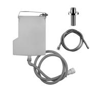 Gessi Tondo Wellness, Presse-étoupe Securflex, pour bord de baignoire, dimension intérieure>50 mm, flexible de douche 1/2 sans ressort de rappel, complète une douchette à main, 01763149, Couleur: Opti