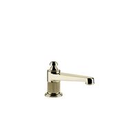 Gessi Venti20 Bec déverseur pour lavabo, pour capteur séparé du mitigeur, saillie 134mm, hauteur 108mm, montage sur table, 65021710, Couleur: Laiton PVD