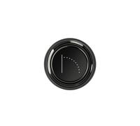 Gessi Venti20 Cache-bouton de commande, montage au plafond, SP03293706, Couleur: Métal noir PVD