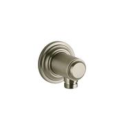 Gessi Venti20 Coude de raccordement mural sans support de douche, raccord 1/2, montage mural, 65169149, Couleur: Optique Finox