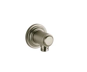 Gessi Venti20 Coude de raccordement mural sans support de douche, raccord 1/2, montage mural, 65169149, Couleur: Optique Finox