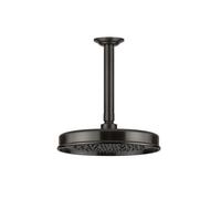 Gessi Venti20 Douche de tête anticalcaire, D229mm, avec articulation et bras de plafond mesure spéciale à indiquer 110-1900mm, montage au plafond, 65150707, Couleur: PVD