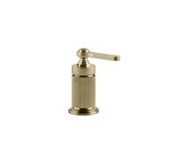 Gessi Venti20 Mitigeur de baignoire, pour écoulement séparé, perçage min. 38mm, montage sur bord de baignoire ou sur plage de carrelage, 65044727, Couleur: Laiton brossé PVD
