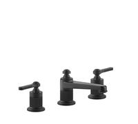 Gessi Venti20, robinetterie de lavabo à 3 trous, saillie 134mm, sans vidage, montage sur table, 65013299, Couleur: Noir Mat