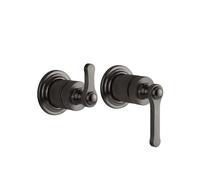 Gessi Venti20 Set de finition Mitigeur bain/douche, pour bec séparé, cartouche de déviation 2 voies, montage mural, 65038707, Couleur: PVD
