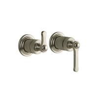 Gessi Venti20 Set de finition Mitigeur bain/douche, pour bec séparé, cartouche de déviation 2 voies, montage mural, 65038149, Couleur: Optique Finox
