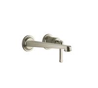 Gessi Venti20 Set de finition Mitigeur de lavabo, saillie 201mm, sans garniture découlement, montage mural, 65089149, Couleur: Optique Finox