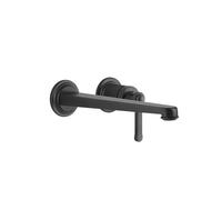 Gessi Venti20 Set de finition Mitigeur de lavabo, saillie 243mm, sans garniture découlement, montage mural, 65088299, Couleur: Noir Mat