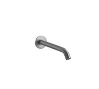 Gessi316 Flessa bec de lavabo 1/2, saillie 201 mm, courbe, aérateur interne M16.5x1, 54110239, Couleur: Acier inoxydable brossé mat