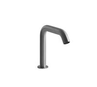 Gessi316 Flessa, bec de lavabo à commande électronique sans contact, capteur intégré à laérateur, saillie de 154 mm, 54081707, Couleur: Métal noir brossé PVD