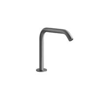Gessi316 Flessa bec de lavabo sur colonne avec raccord 1/2, hauteur=160 mm x saillie 156 mm, 54091239, Couleur: Acier inoxydable brossé mat