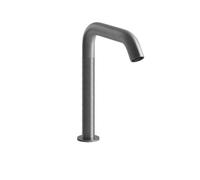 Gessi316 Trame, bec de lavabo à commande électronique sans contact, capteur intégré sur laérateur, saillie 154mm, version supérieure 230mm, 54380239, Couleur: Acier inoxydable brossé mat