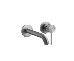 Gessi316 Trame kit prêt à lemploi, pour mitigeur monocommande de lavabo encastré, rosaces simples D65 mm, sans vidage, 54386727, Couleur: Laiton brossé PVD