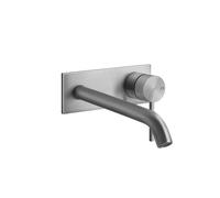 Gessi316 Trame kit prêt à poser, pour mitigeur monocommande de lavabo encastré, avec plaque continue 65x165 mm, bec 200-170 mm, sans vidage, 54390726, Couleur: Bronze chaud brossé PVD