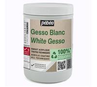 Gesso - Blanc - Apprêt - Mate - Toutes techniques - Pébéo - 945ml