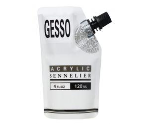 Gesso - Blanc - Apprêt Pour Peinture Acrylique - Sennelier - Sachet De 120ml