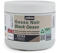 Pébéo Gesso Studio Green – Apprêt noir mat, toutes techniques, extra couvrant – 475 ml
