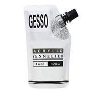 Gesso - Blanc - Apprêt Pour Peinture Acrylique - Sennelier - Sachet De 120ml