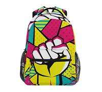 Geste De La Main Art Moderne Cartable Sac à Dos Ecole étudiant Scolaire d'ordinateur pour Voyage Ados Filles Garçons Enfant