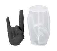 Geste Moule en silicone - Moule à bougie à la main - Moule à la main - 3D Semi-transparent - Forme geste pour artisanat - Décoration de la maison - Halloween, Saint-Valentin, Nouvel An