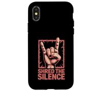 Geste Rock Shred Silence Corne Musique Fan Devil Horns Coque pour iPhone X/XS