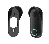 GESTECH Housse de pluie, boîtier de protection contre les intempéries avec plaque murale intégrée, compatible uniquement avec la sonnette vidéo Reolink 2K Smart Wired PoE WiFi, pas de perçage