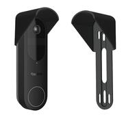 GESTECH Housse de pluie sans perçage compatible avec la sonnette vidéo Reolink 2K, noir, anti-reflets, fabriquée au Royaume-Uni, protection contre la pluie