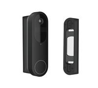 GESTECH Support de montage d'angle, angle de 30/45 degrés, compatible avec la sonnette vidéo Reolink batterie 2K sans fil uniquement (noir, support d'angle à 45°)