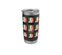Gestes de la main italienne drôle Italie drapeau graphique chemise design Gobelet isotherme en acier inoxydable double paroi