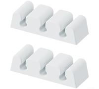 Gestion Câbles Bureau Silicone Auto-Collant 3-6mm | Silicone souple, fort, perçage, protège fils 3-6mm, pour idéal bureau chambre(L 14PCS)