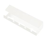 Gestion de câbles sous bureau - PC 40 x 12 x 10 cm | Organisateur de câbles caché | Support câble sans perçage | Support multiprise pour organisation de câbles, utilisation domestique et bureau