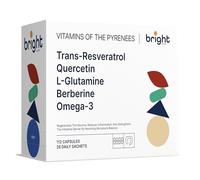 Gestion de la barrière intestinale - Trans-resvératrol, L-glutamine, berbérine, quercétine, oméga-3 - Puissante synergie de vitamines et de minéraux | 28 portions quotidiennes | 112 sachets | Sans OGM