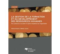 GESTION DE LA FORMATION ET DU DEVELOPPEMENT DES RESSOURCES H