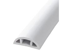 gestion des câbles, Cache-câbles mural for TV, kit de gestion câbles arqués for sol intérieur (largeur 30 mm)(White,1200Cm (39Ft))