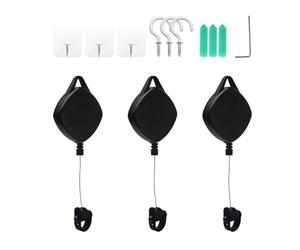 Gestion des câbles de réalité virtuelle, 3 pièces de suspension de plafond rétractables avec crochets pour Oculu-s/Rift S/Viv-e/Ps V-r