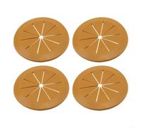 Gestion des câbles facilitée avec nos cache-trous de câbles de bureau, pour toute configuration de bureau (marron, 60 mm)