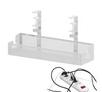 Gestion des câbles - plateau métallique, organisateur de câbles sous le | Bureau, pas de perçage, boîte de canal de câble de bureau sans perçage - MESH