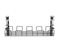 Gestion des câbles sous le bureau - Organiseur de bureau sans perçage - Plateau de gestion des cordons sous le bureau | pour station d'accueil de chargeur, organisation de studio à domicile, école