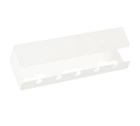 Gestion des câbles sous le bureau - plateau auto-adhésif, conception perforée, construction métallique, installation facile sans perceuse | Organisateur de câble de bureau pour la protection du