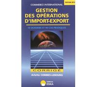 Gestion Des Opérations D'import-Export - Corrigé - Edition 2015