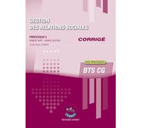 Gestion des relations sociales - Corrigé: Processus 4 du BTS CG