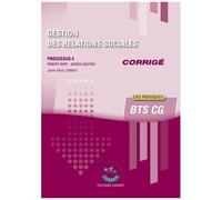 Gestion Des Relations Sociales Processus 4 Du Bts Cg - Corrigé