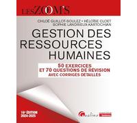Gestion des ressources humaines - 50 Exercices et 70 QCM (2024-2025)