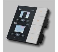 Gestion des rideaux simple et interactif 3 5 pouces tactile interrupteur mural intelligent pour maisons modernes (blanc)