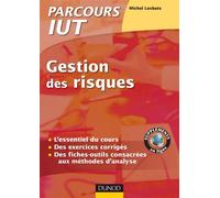 Gestion des risques - L'essentiel du cours, fiches outils et exercices corrigés - Michel Lesbats - Dunod - broché - Etude