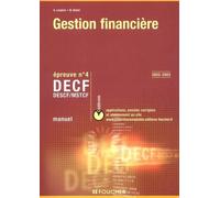 Gestion financière 2002-2003 épreuve numéro 4 : DECF - DESCF - MSTCF