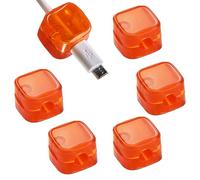 Gestion magnétique des câbles, Organisateur de câbles magnétique | Clip de câble de table, gestion des câbles de charge, support de chargeur de câble magnétisme puissant, 6 emplacements pour table de